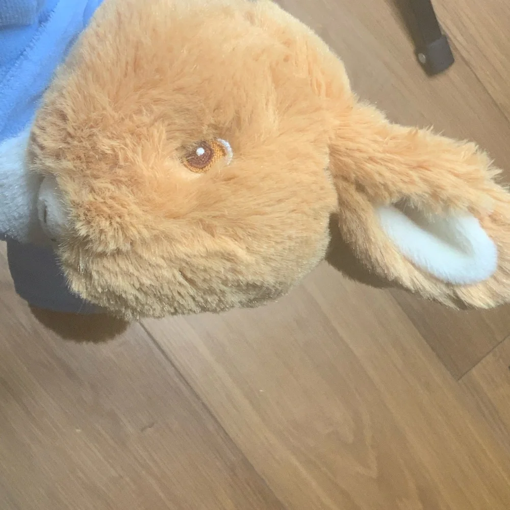 Peter Rabbit Hand Puppet Bunny Plush with Blue Jacket